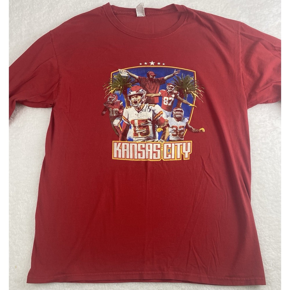 Kansas City Chiefs Shirt 2020-2021 Mahomes Kelce SZ LG Taylor Swift Super Bowls